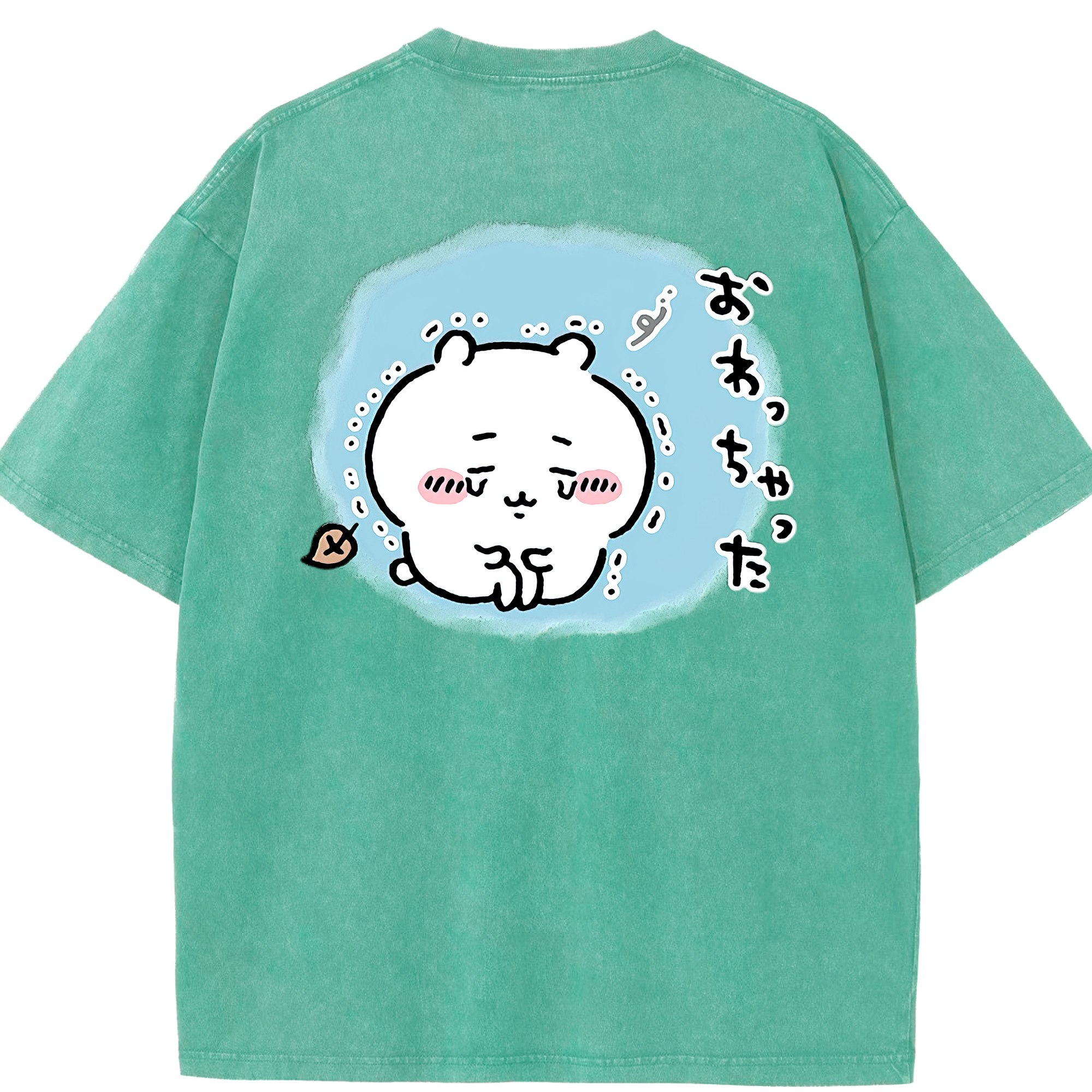 （画像用） ちいかわ ちいかわ Chii-kawa chiikawa 綿100% ヴィンテージ風 半袖Tシャツ（背面プリント）